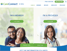 Tablet Screenshot of careconnect.com